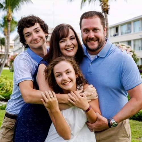Tiffany B. Keeton and C. Brent Keeton with family