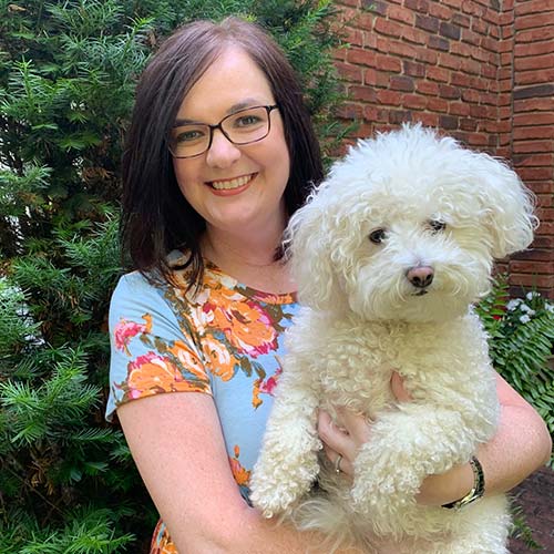 Tiffany B. Keeton with a puppy